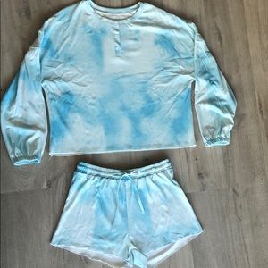 Tie-Dye Pajama Two-Piece Set